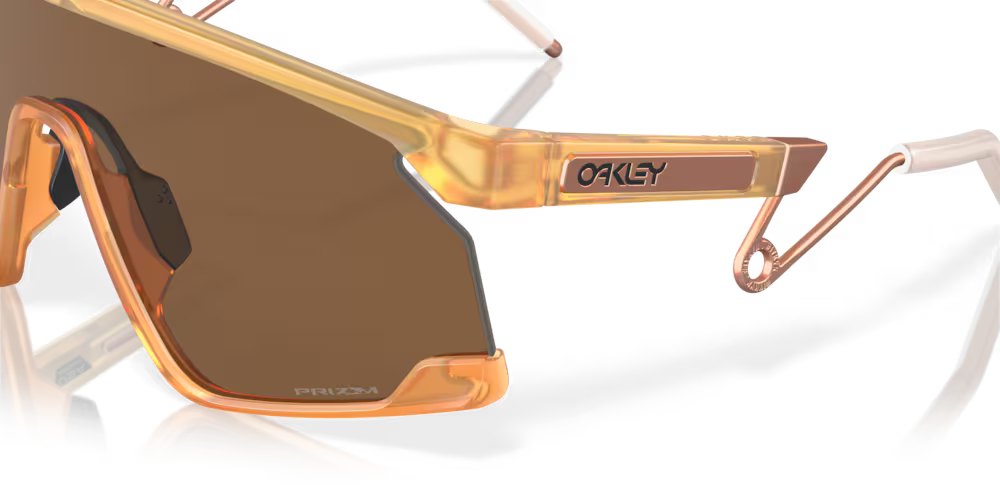 Oakley Okulary przeciwsłoneczne BXTR METAL Matte Transparent Light Curry / Prizm Bronze OO9237-06