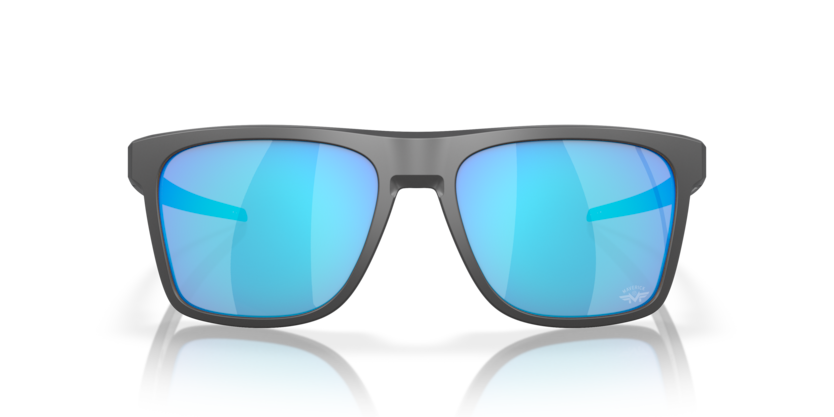 Oakley Okulary przeciwsłoneczne LEFFINGWELL Matte dark grey/Prizm sapphire OO9100-16