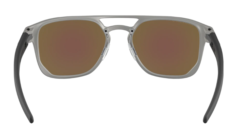 Oakley Sunglasses LATCH ALPHA Matte Light Gunmetal/Prizm Sapphire Polarized OO4128-04