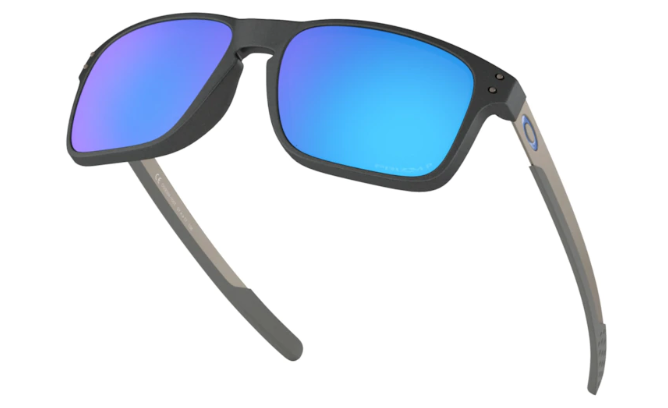 Oakley Okulary przeciwsłoneczne HOLBROOK MIX Steel / Prizm Sapphire Polarized OO9384-10