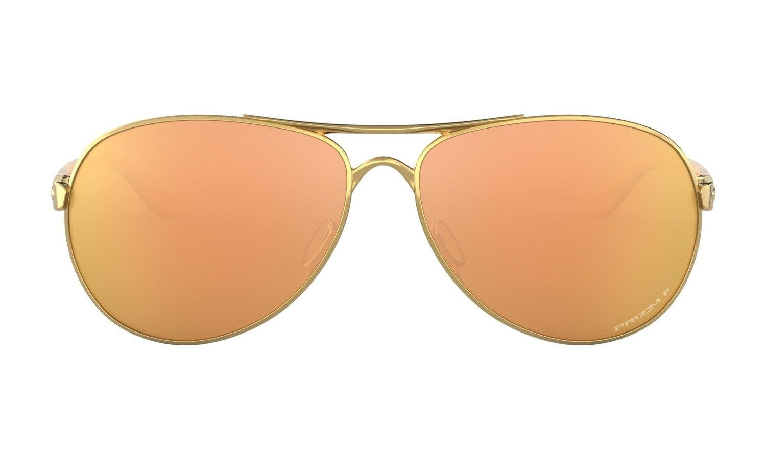 Oakley Sunglasses FEEDBACK Polished Gold/Prizm Rose Gold Polarized OO4079-37