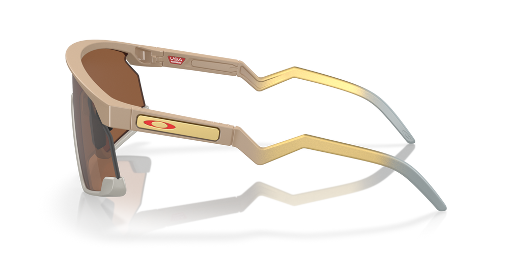 Oakley Okulary przeciwsłoneczne BXTR Patrick Mahomes II Collection Matte Terrain Tan/Prizm Tungsten OO9280-08