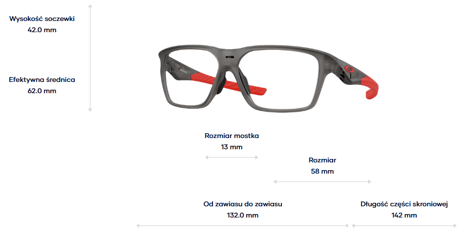 Oakley Okulary korekcyjne Versafuse SQ OX8201-02