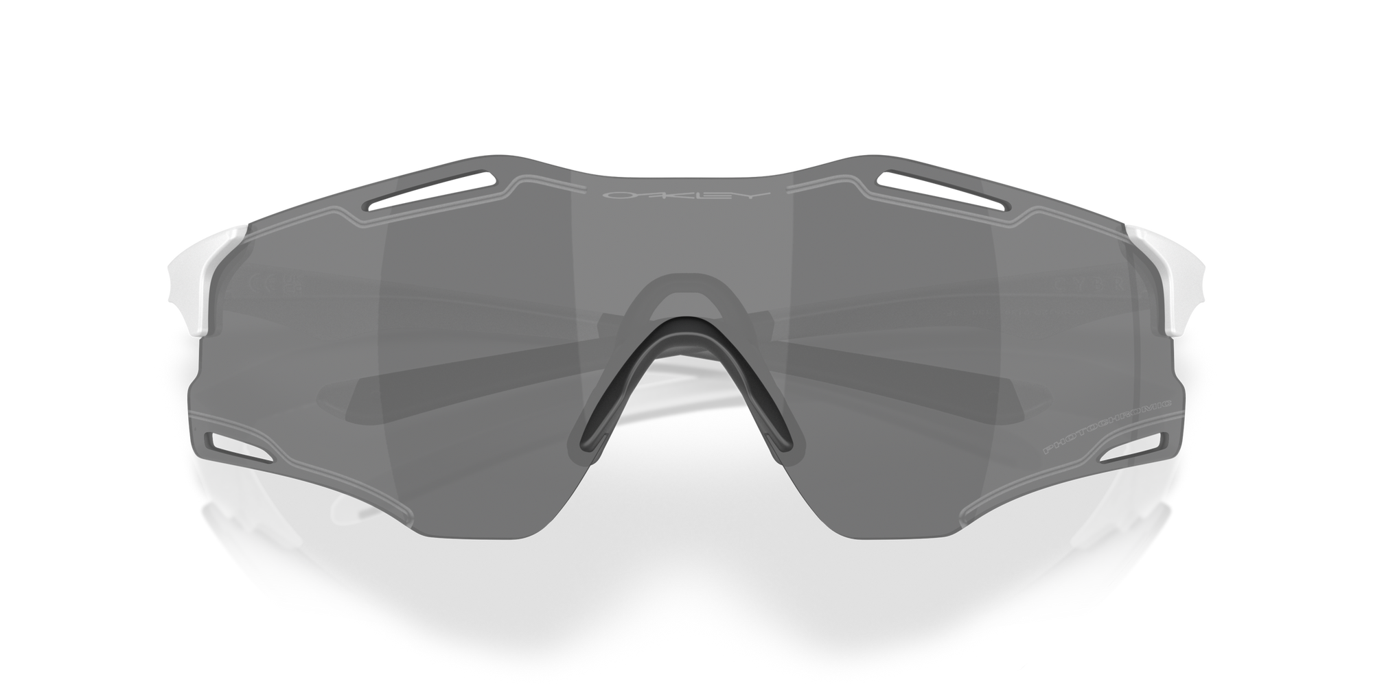 Oakley Okulary przeciwsłoneczne CYBR ZERO Matte White / Clear To Black Iridium Photochromic OO9512D-01