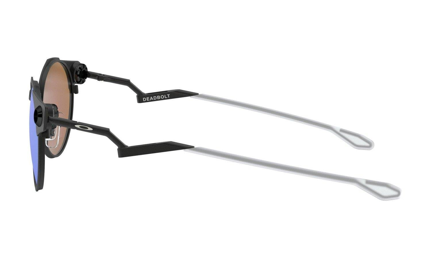 Oakley Sunglasses DEADBOLT Satin Light Steel/Prizm Sapphire OO6046-02