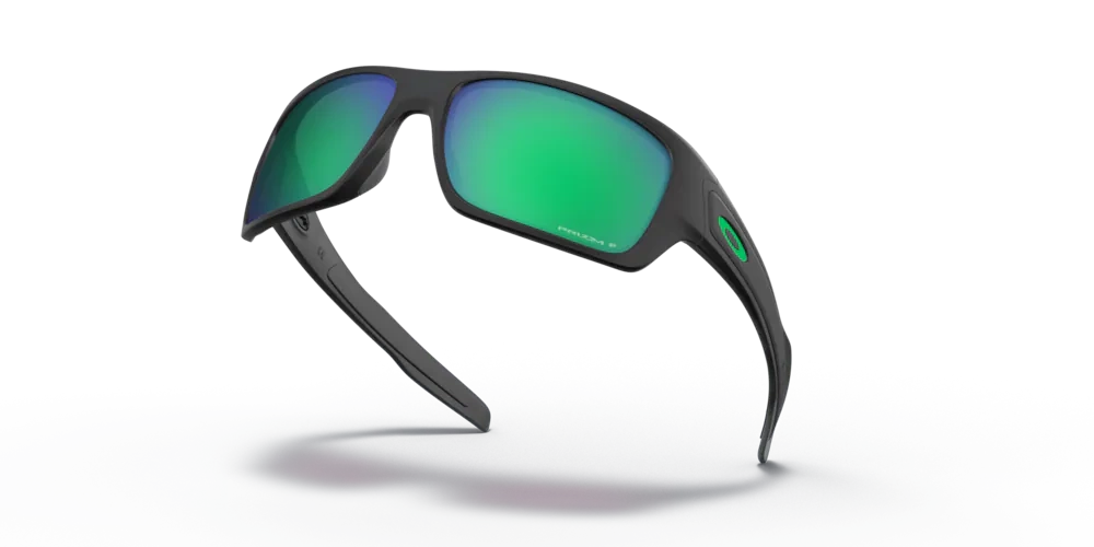 Oakley Sunglasses TURBINE Matte Black/Prizm Jade Polarized OO9263-45