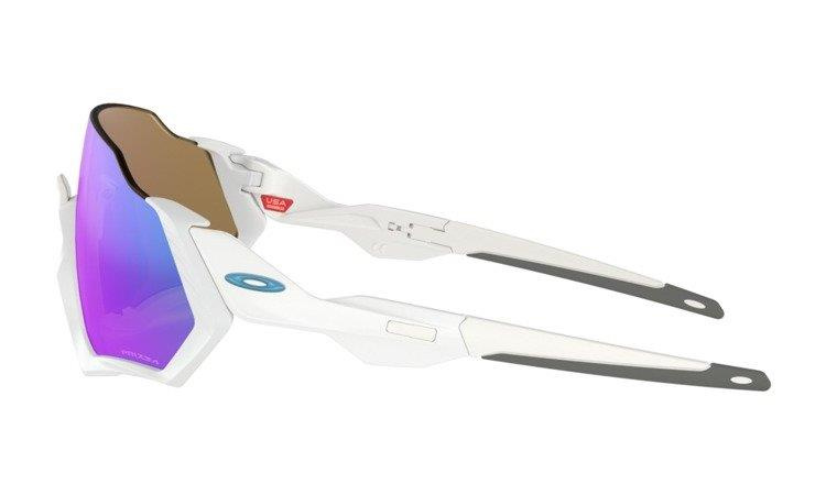 Oakley Okulary Przeciwsłoneczne FLIGHT JACKET Matte White/Prizm Sapphire OO9401-02