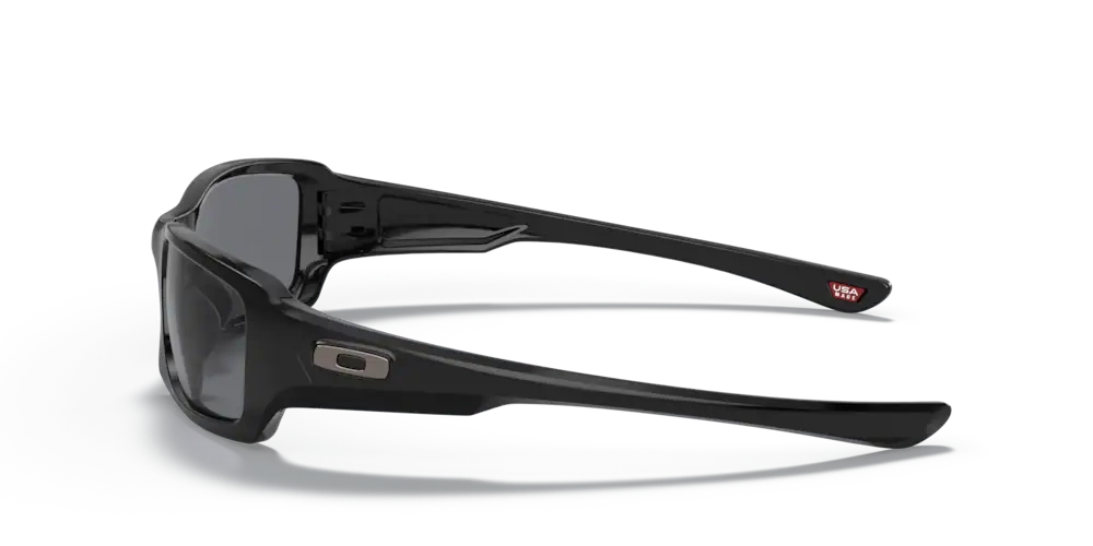 Oakley Sunglasses  FIVES SQUARED Polished Black/Grey OO9238-04
