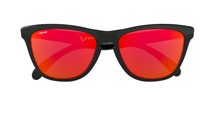 Oakley okulary przeciwsłoneczne FROGSKINS Valentino Rossi Signature Polished Black / Prizm Ruby OO9013-E6