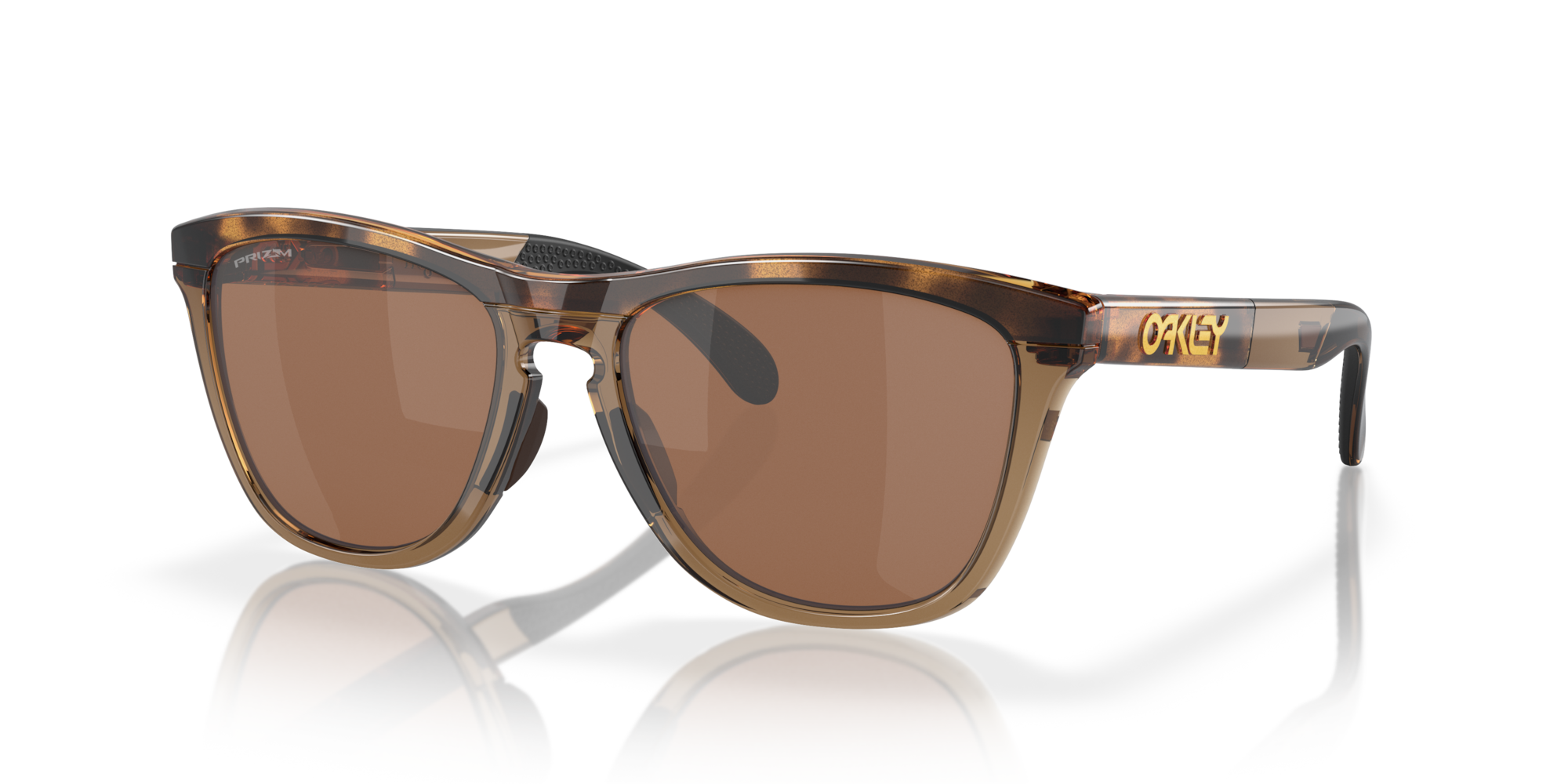 Oakley Sunglasses FROGSKINS RANGE Brown Tortoise/Brown Smoke/Prizm Tungsten Polarized OO9284-07