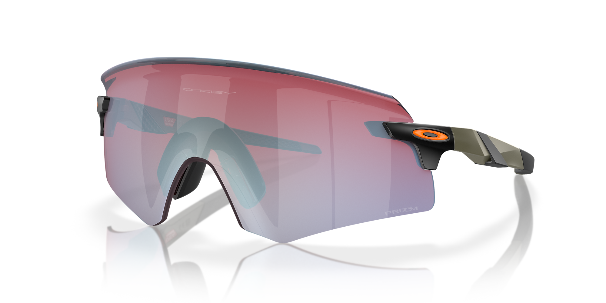 Oakley Okulary przeciwsłoneczne ENCODER Matte Moss Green/Prizm Snow Sapphire OO9471-23