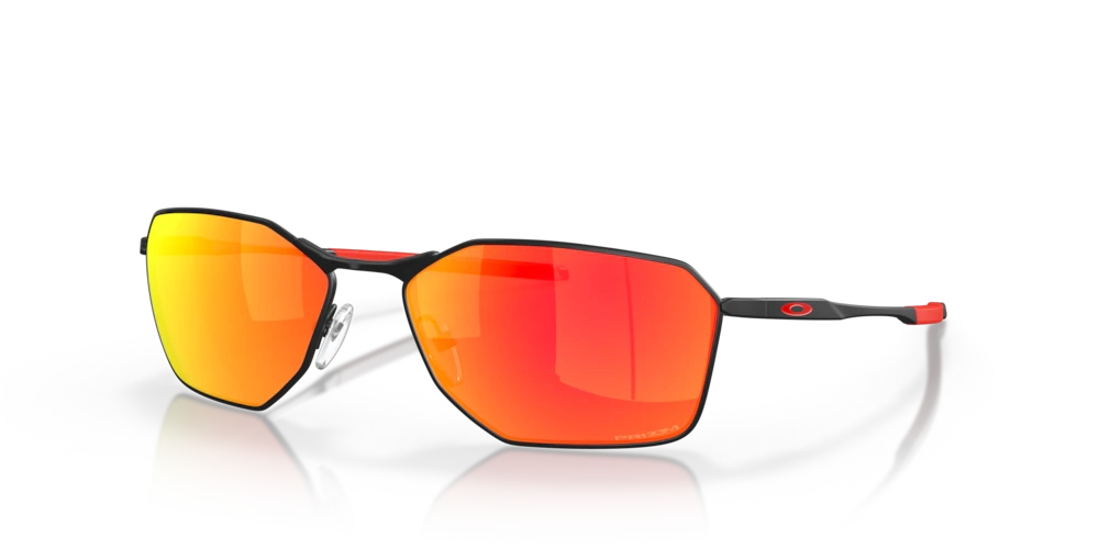 Oakley Okulary przeciwsłoneczne SAVITAR Satin Black, Prizm Ruby OO6047-09