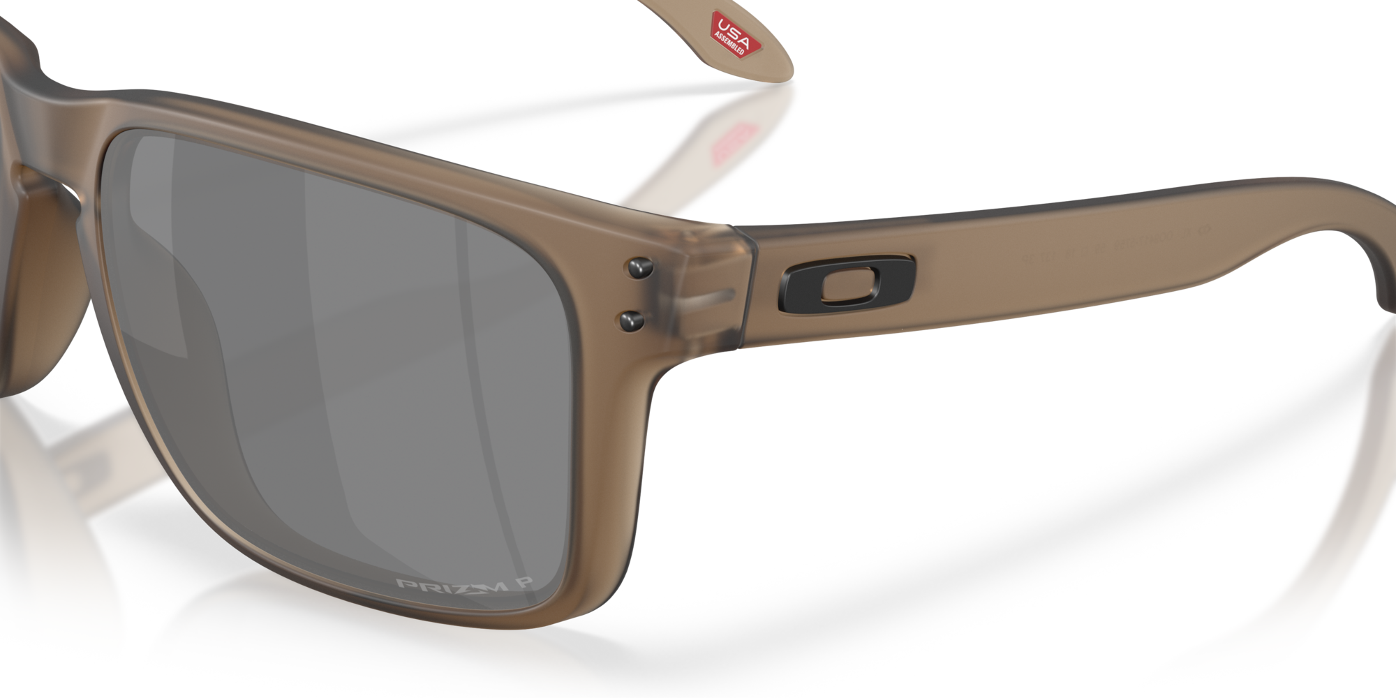 Oakley Sunglasses HOLBROOK XL Obscura Collection Matte Brown Smoke/Prizm Black Polarized OO9417-57