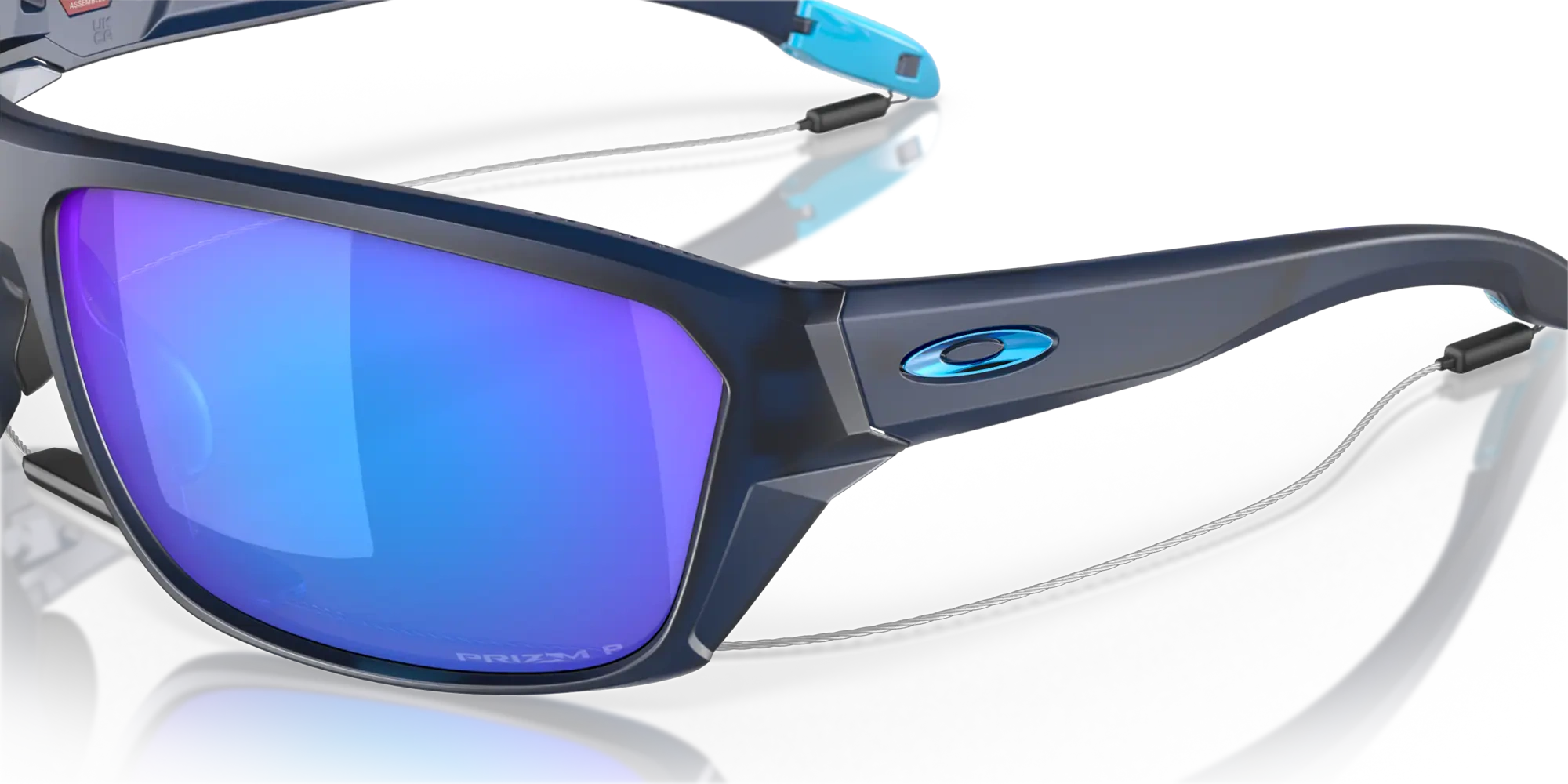 Oakley Okulary przeciwsłoneczne SPLIT SHOT Matte Translucent Blue/Prizm Sapphire Polarized OO9416-04