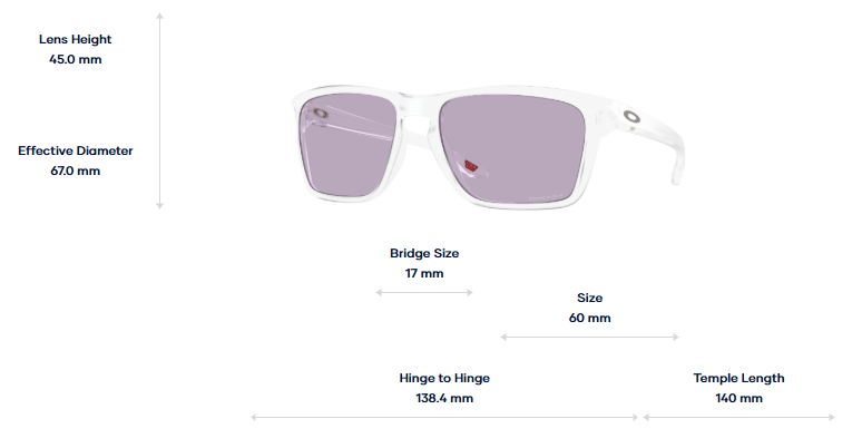 Oakley Okulary przeciwsłoneczne SYLAS Matte Clear / Prizm Slate OO9448-45