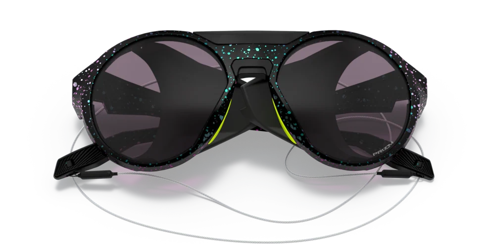 Oakley Okulary przeciwsłoneczne CLIFDEN Black Green Purple Splatter/Prizm Grey OO9440-17