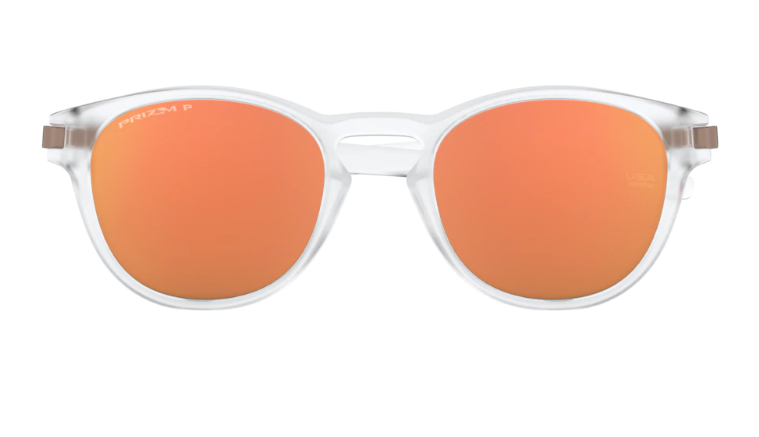 Oakley Sunglasses LATCH Matte Clear/Prizm Rose Gold Polarized OO9265-52