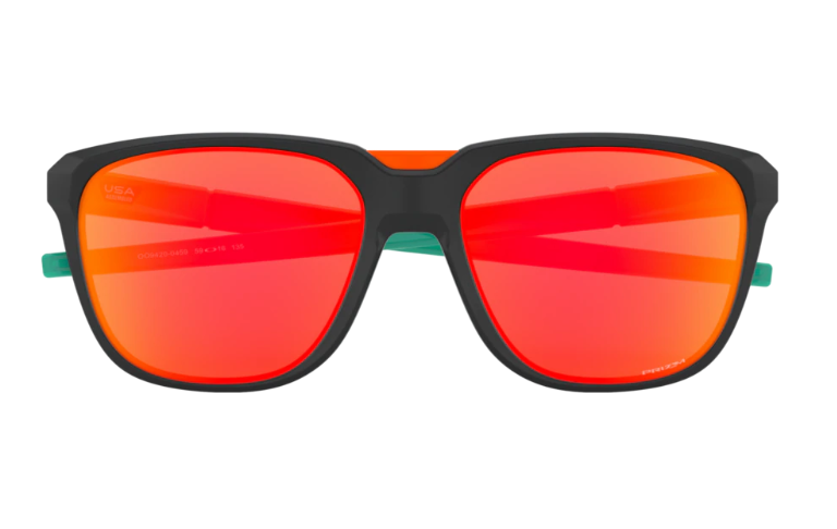 Oakley Okulary przeciwsłoneczne ANORAK Matte Black/Prizm Ruby OO9420-04