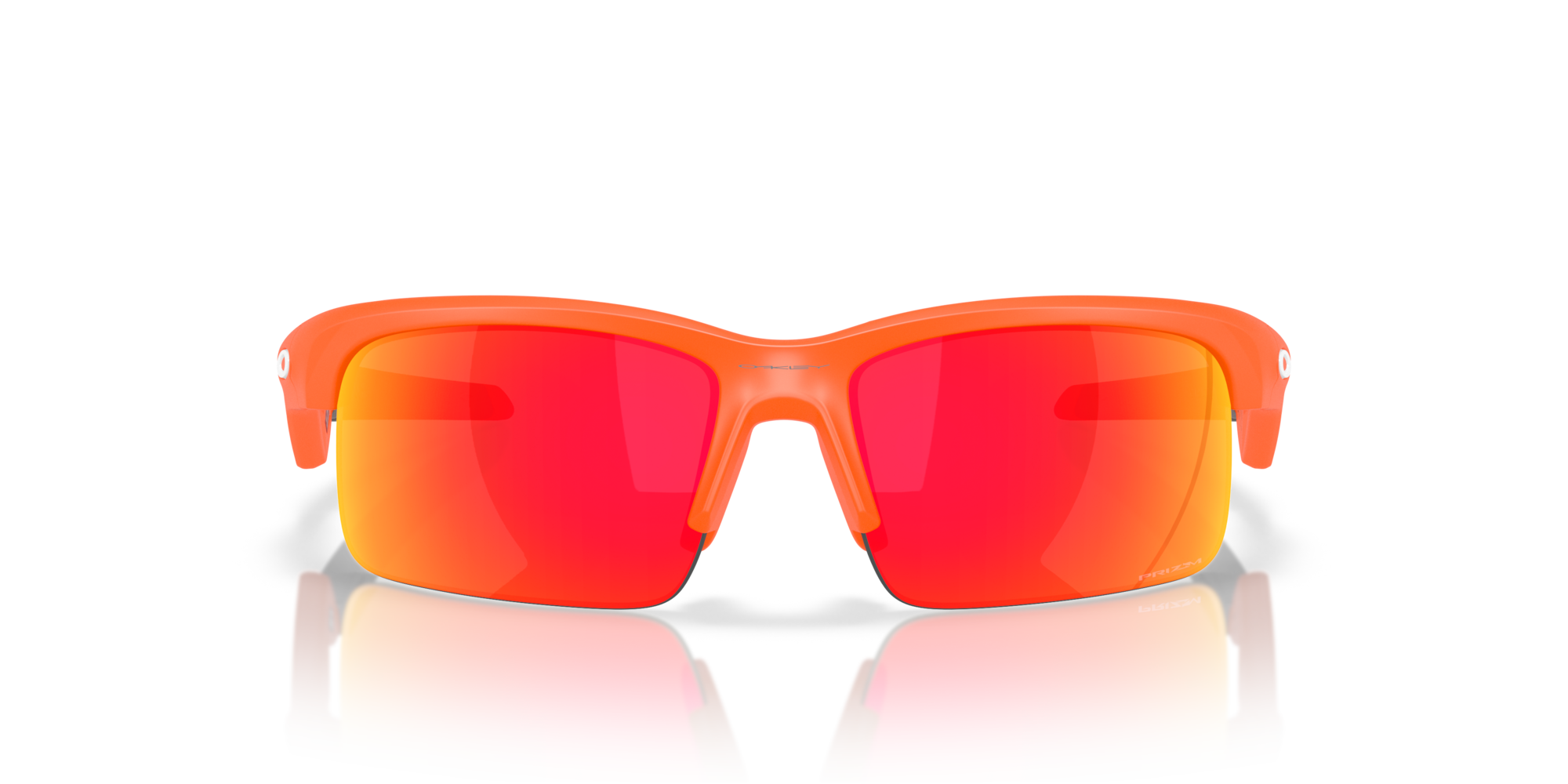 Oakley Okulary przeciwsłoneczne Dziecięce CAPACITOR Matte Neon Orange / Prizm Ruby OJ9013-07