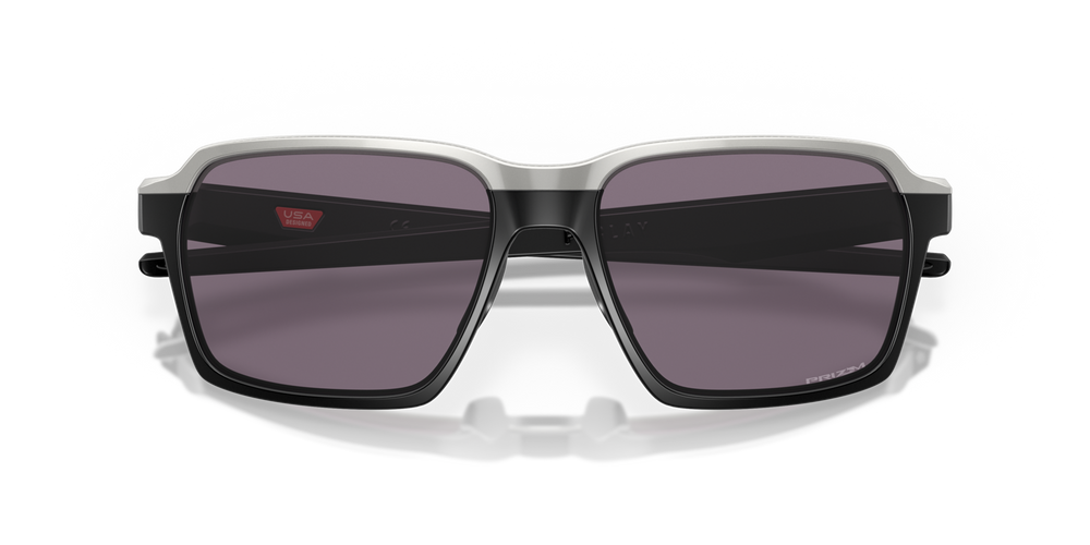 Oakley Okulary przeciwsłoneczne PARLAY Matte Black/Prizm Grey OO4143-01