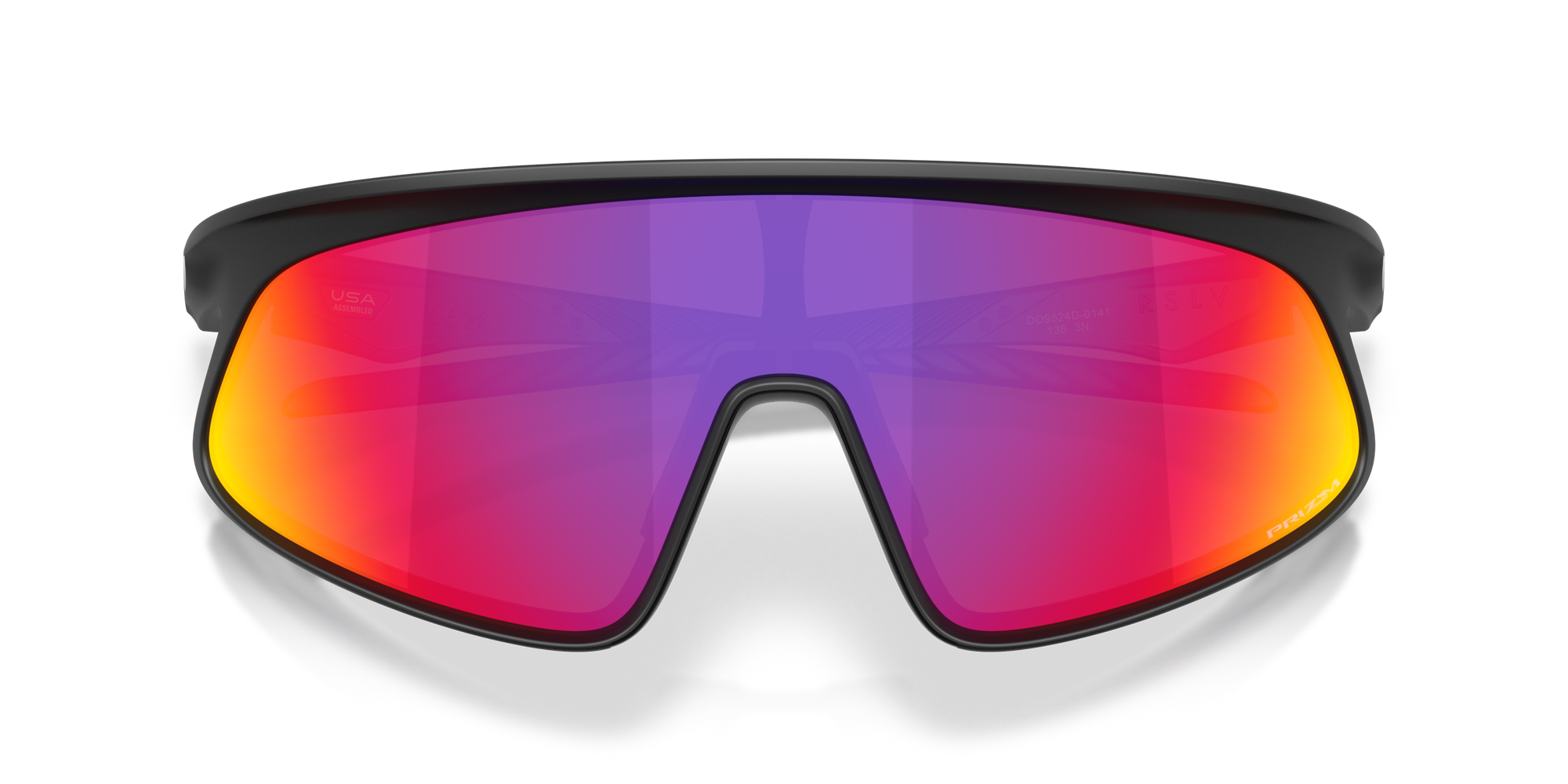 Oakley Okulary przeciwsłoneczne RSLV 141 Matte Black / Prizm Road OO9524D-01