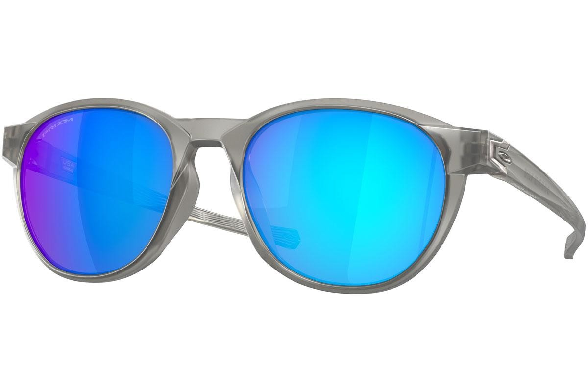 Oakley Okulary przeciwsłoneczne REEDMACE Matte Grey Ink, Prizm Sapphire OO9126-03