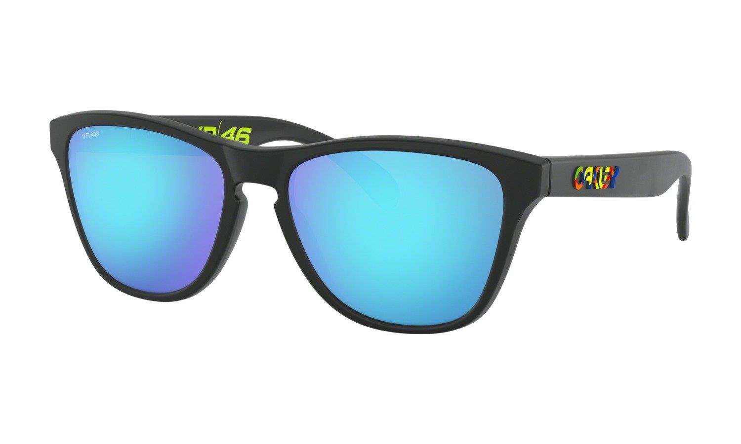 Oakley Okulary przeciwsłoneczne Dziecięce FROGSKINS XS Valentino Rossi Signature Series Polished Black/Prizm Sapphire OJ9006-13