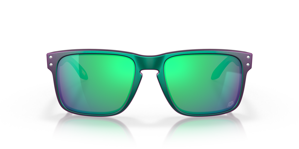 Oakley Okulary przeciwsłoneczne HOLBROOK Troy Lee Designs Matte Purple Green Shift,Prizm Jade OO9102-T4
