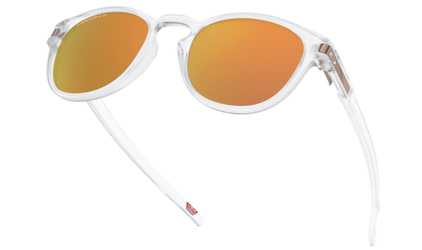 Oakley Sunglasses LATCH Matte Clear/Prizm Rose Gold Polarized OO9265-52