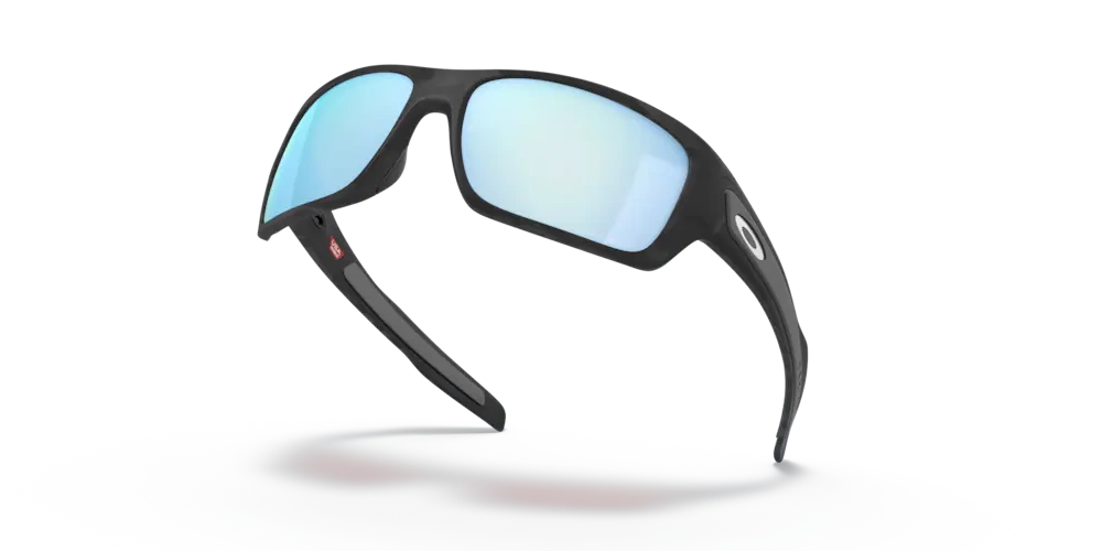 Oakley Sunglasses TURBINE Matte Black Camo, Prizm Deep Water Polarized OO9263-64