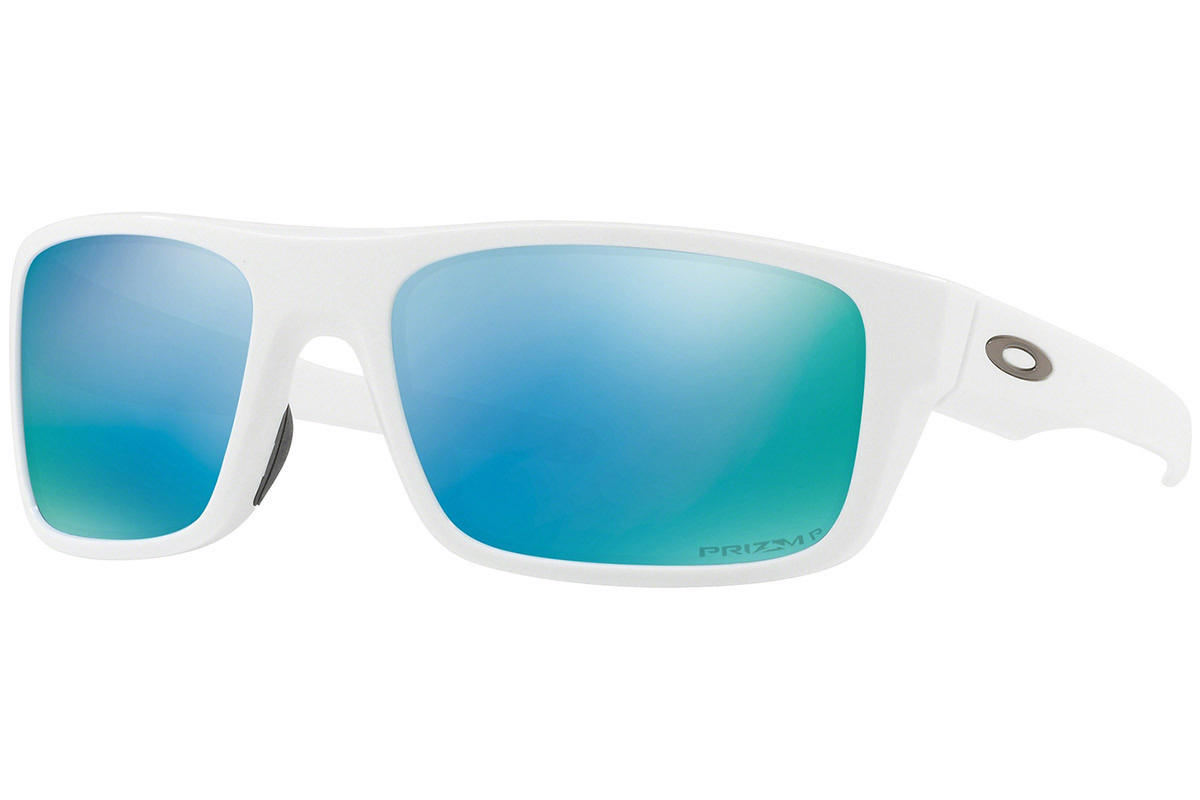 Oakley Okulary przeciwsłoneczne DROP POINT Polished White/Prizm Deep Water Polarized OO9367-14