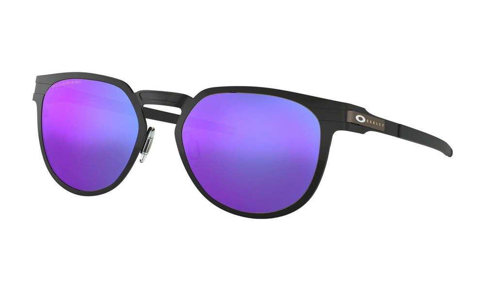 Oakley Sunglasses DIECUTTER Satin Black/Violet Iridium Polarized OO4137-06