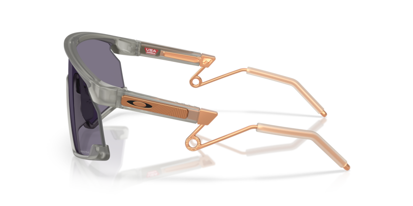 Oakley Okulary przeciwsłoneczne BXTR METAL Matte Transparent grey ink/Prizm grey OO9237-13