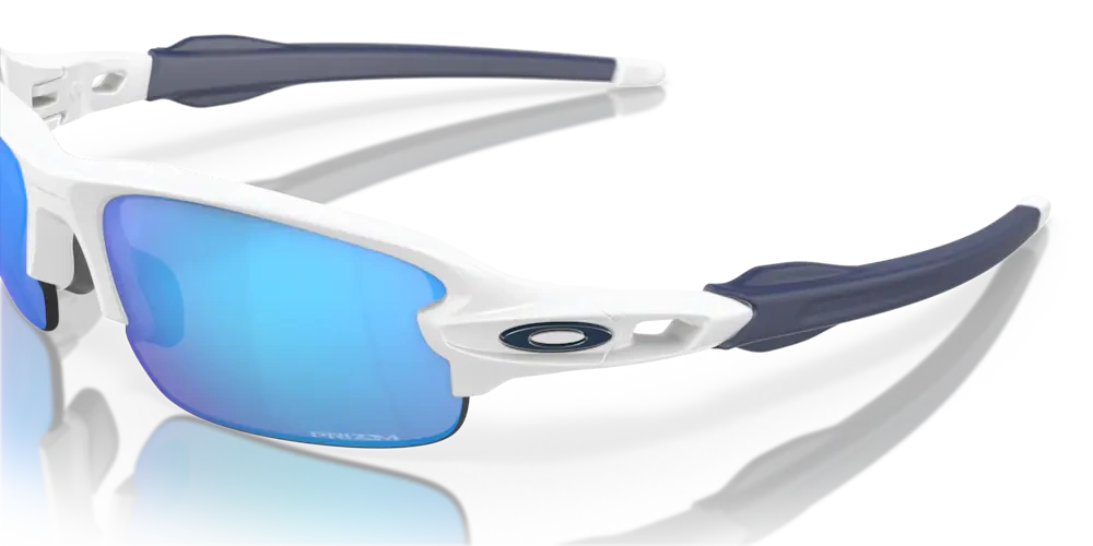 Oakley Okulary przeciwsłoneczne Dziecięce FLAK XXS Matte White, Prizm Sapphire OJ9008-07