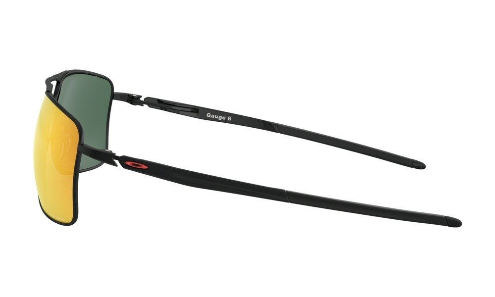 Oakley Okulary przeciwsłoneczne GAUGE 8 Matte Black/Prizm Ruby OO4124-13