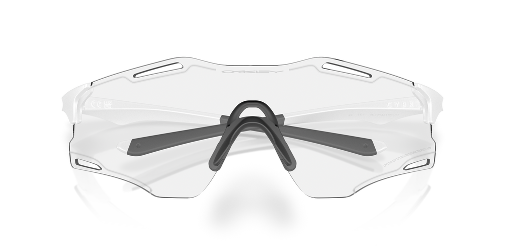 Oakley Okulary przeciwsłoneczne CYBR ZERO Matte White / Clear To Black Iridium Photochromic OO9512D-01