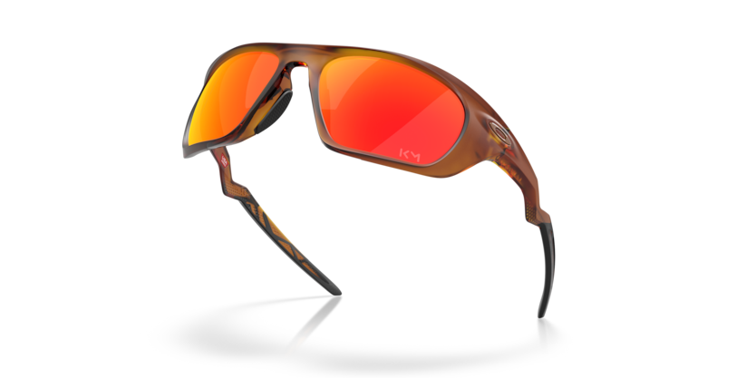 Oakley Okulary przeciwsłoneczne LATERALIS Kylian Mbappé Signature Matte Dark Amber / Prizm Ruby OO9431-16