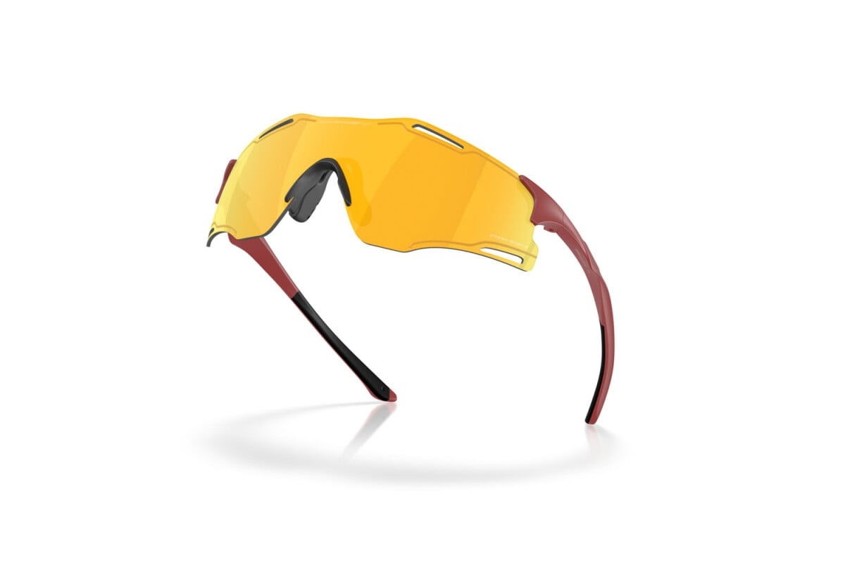 Oakley Okulary przeciwsłoneczne CYBR ZERO Matte Iron Red / Prizm 24k OO9512D-03