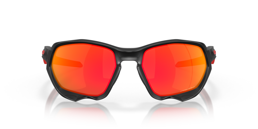 Oakley Okulary przeciwsłoneczne PLAZMA Matte Black Ink, Prizm Ruby OO9019-11