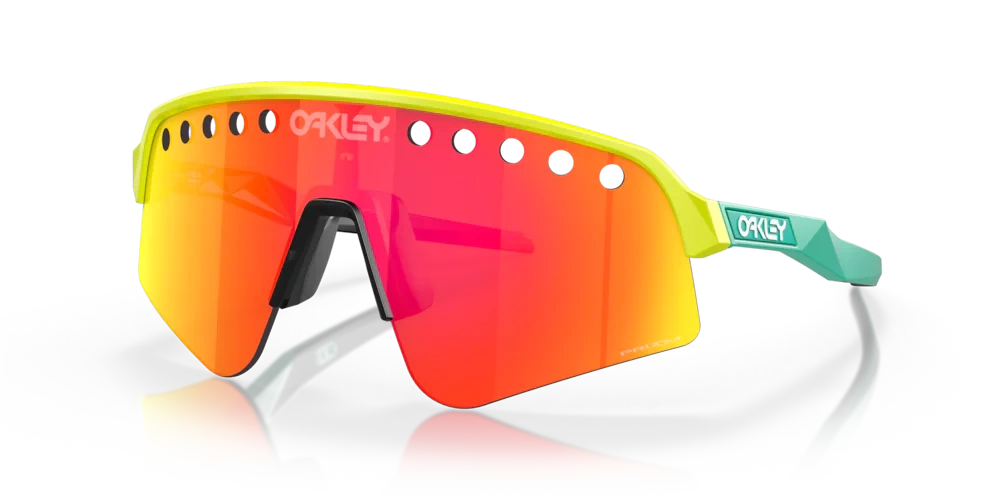 Oakley Okulary przeciwsłoneczne SUTRO Lite Sweep Vented Tennis Ball Yellow, Prizm Ruby OO9465-06