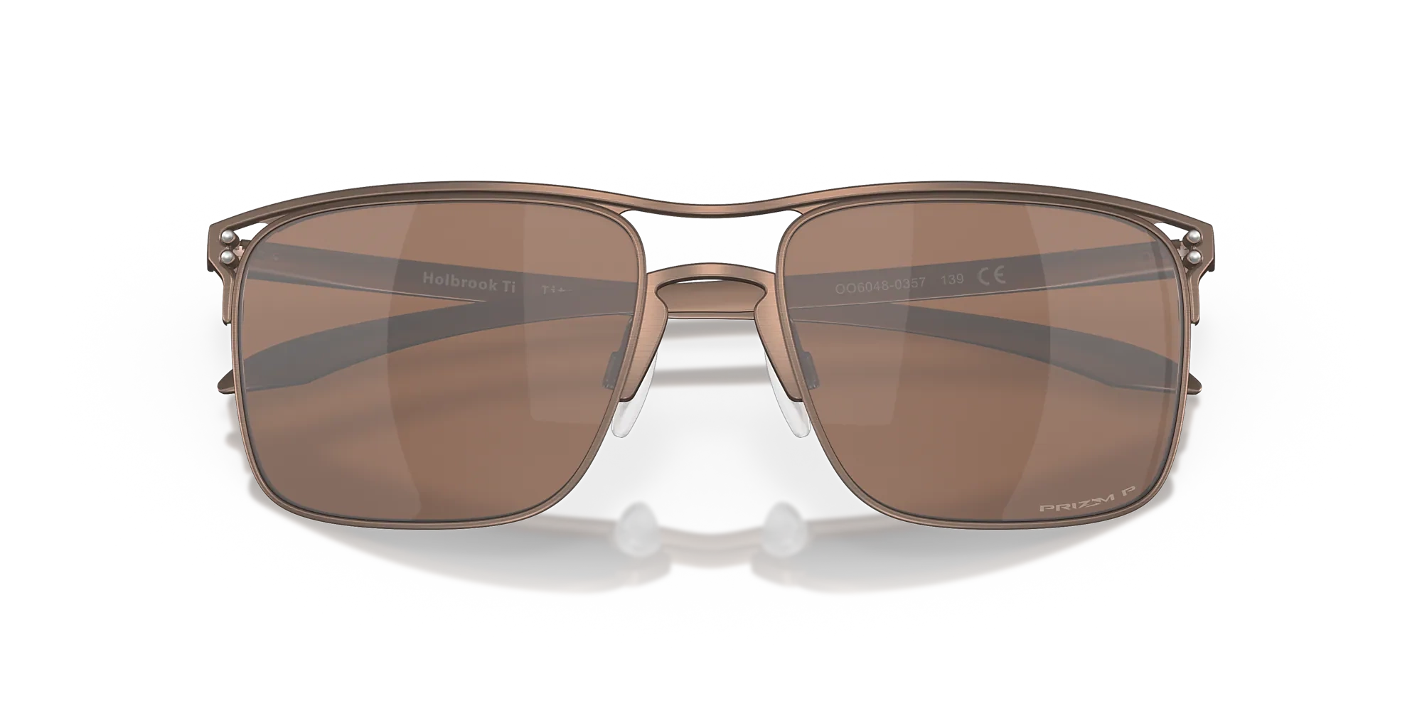 Oakley Okulary przeciwsłoneczne HOLBROOK TI Satin Toast, Prizm Tungsten Polarized OO6048-03