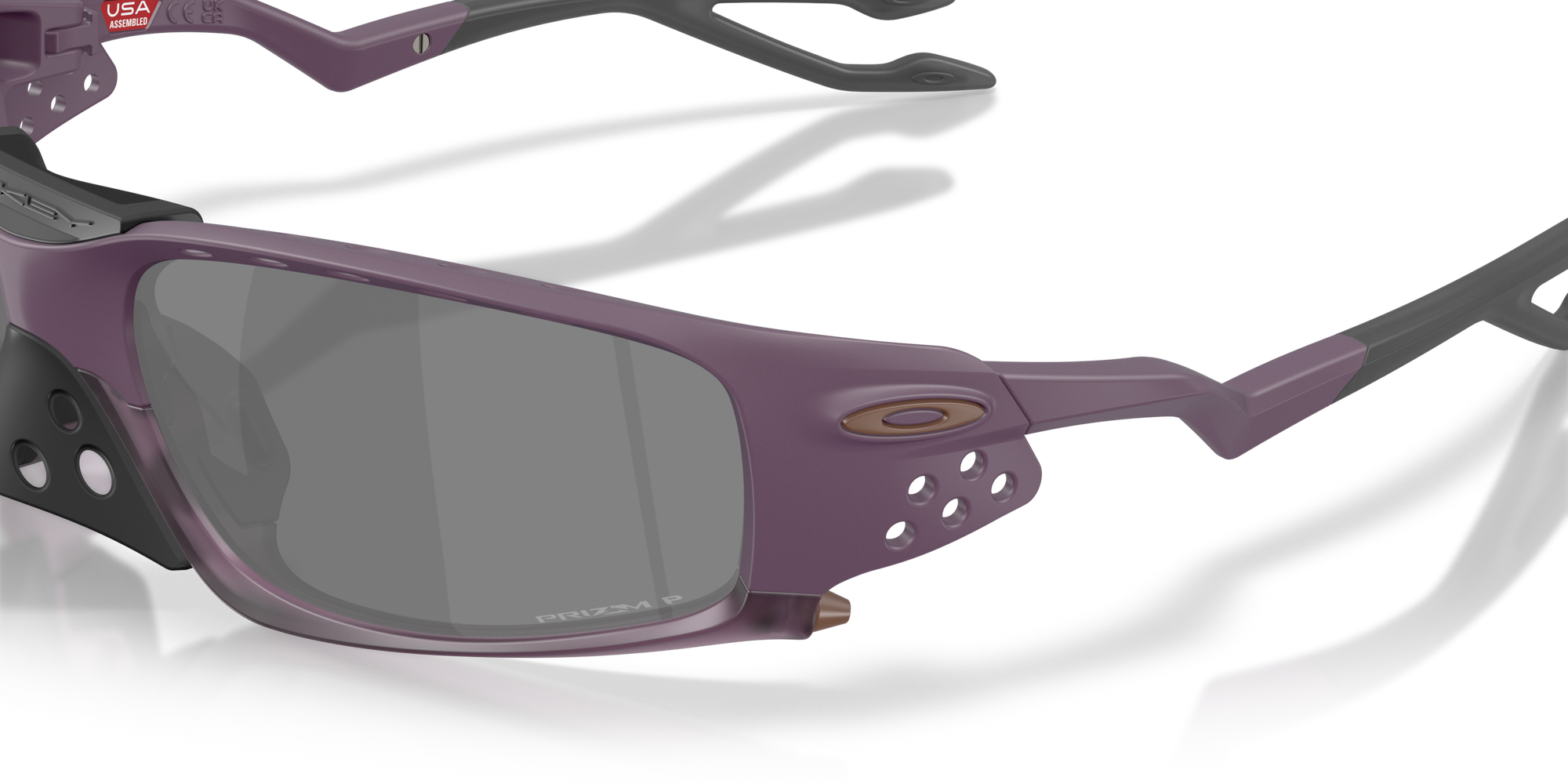Oakley Sunglasses PLANTARIS SQ Obscura Collection Matte Aubergine/Prizm Black Polarized OO9529-09