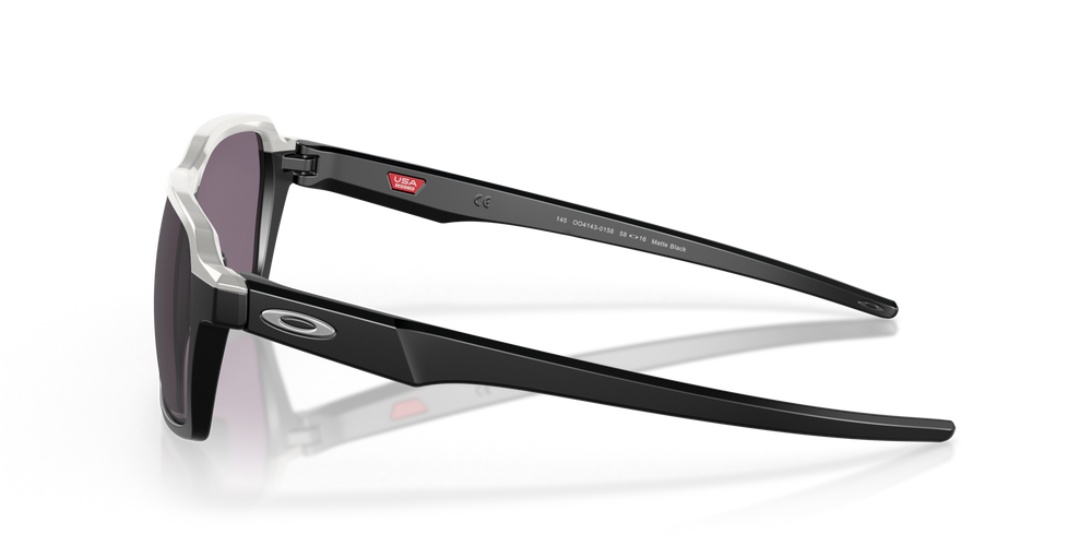 Oakley Okulary przeciwsłoneczne PARLAY Matte Black/Prizm Grey OO4143-01