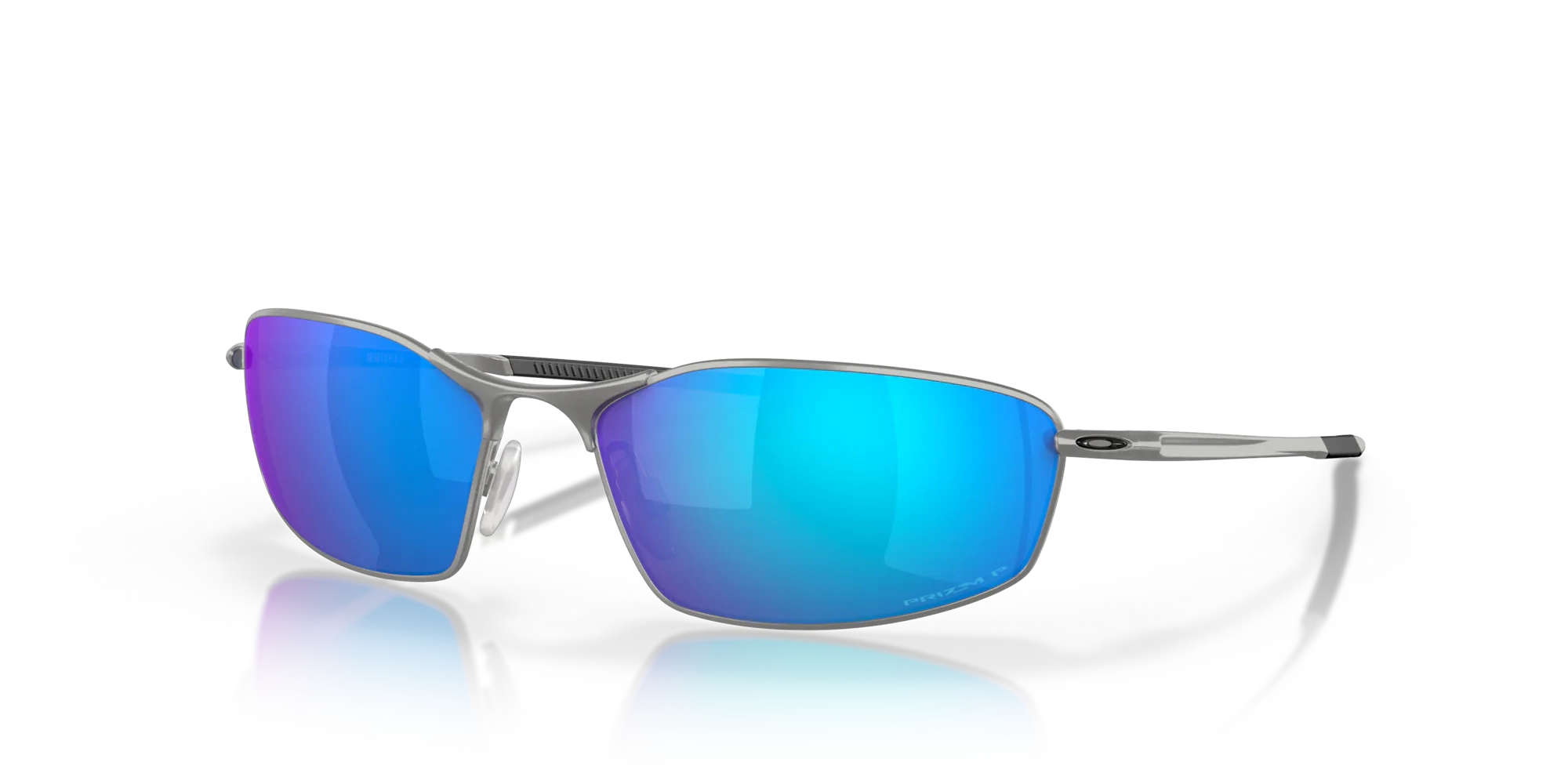 Oakley Okulary przeciwsłoneczne WHISKER Satin Chrome/Prizm Sapphire Iridium Polarized OO4141-04