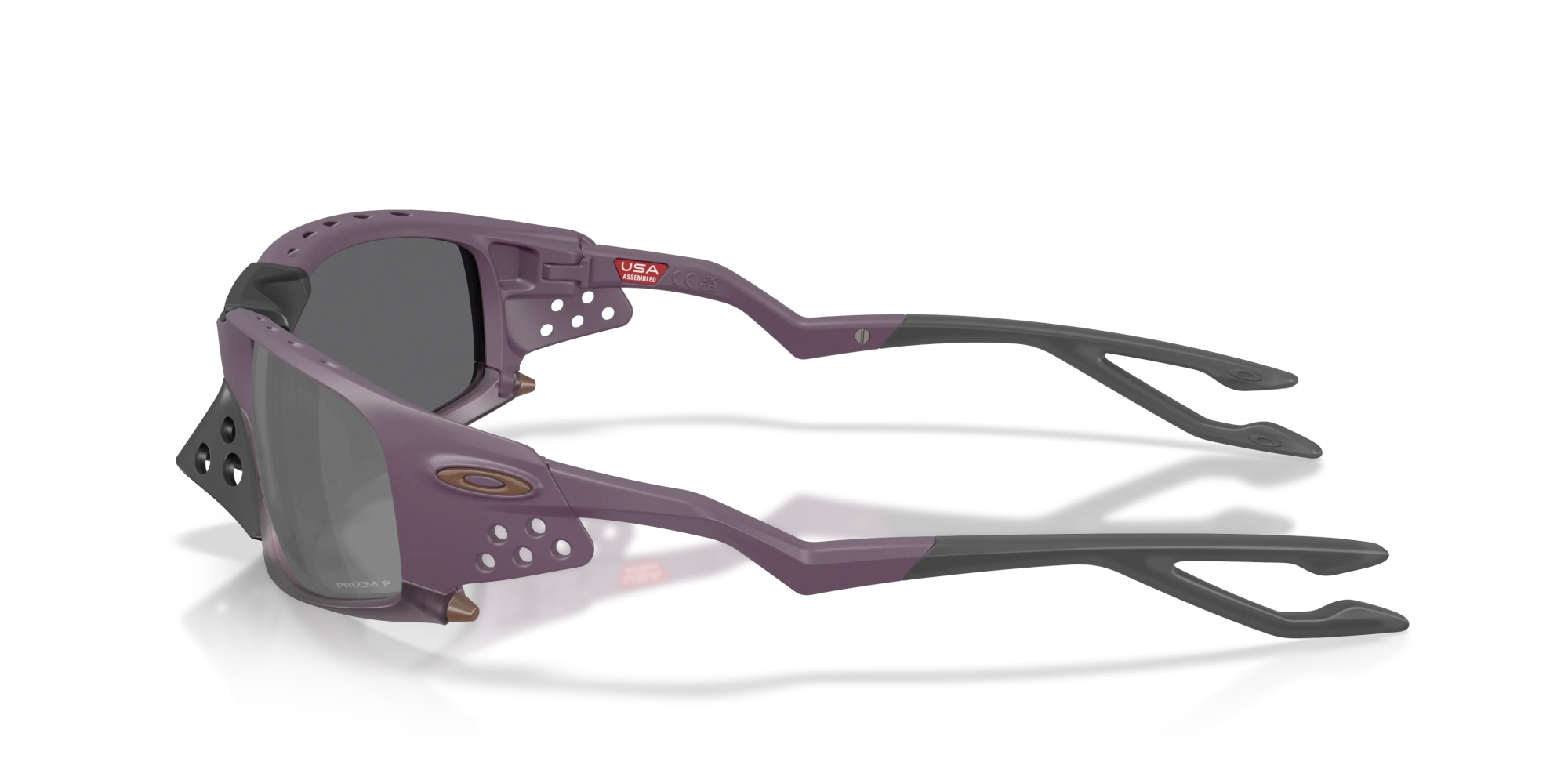 Oakley Okulary przeciwsłoneczne PLANTARIS SQ Obscura Collection Matte Aubergine/Prizm Black Polarized OO9529-09