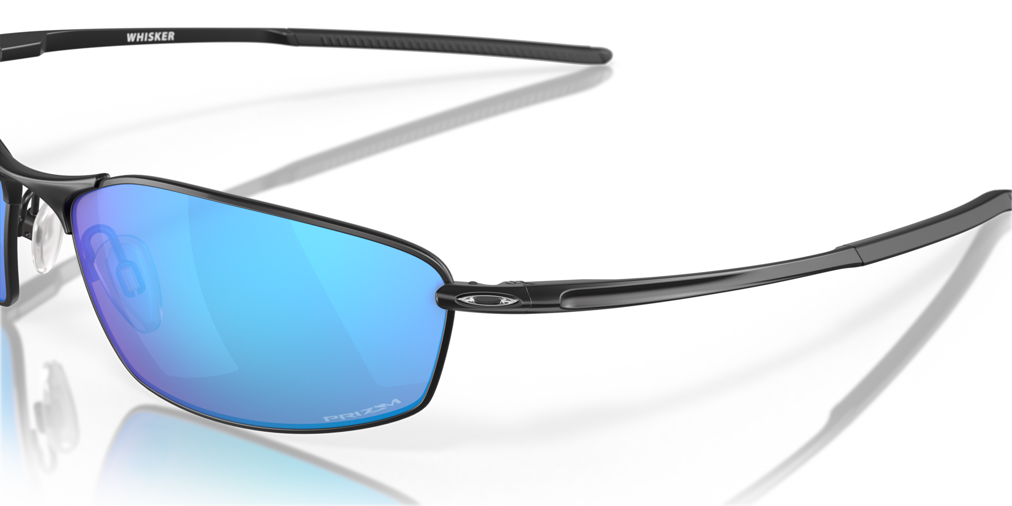 Oakley Okulary przeciwsłoneczne WHISKER Satin Black / Prizm Sapphire OO4141-14
