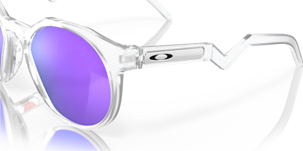 Oakley Okulary przeciwsłoneczne HSTN Matte Clear/Prizm Violet OO9464-02