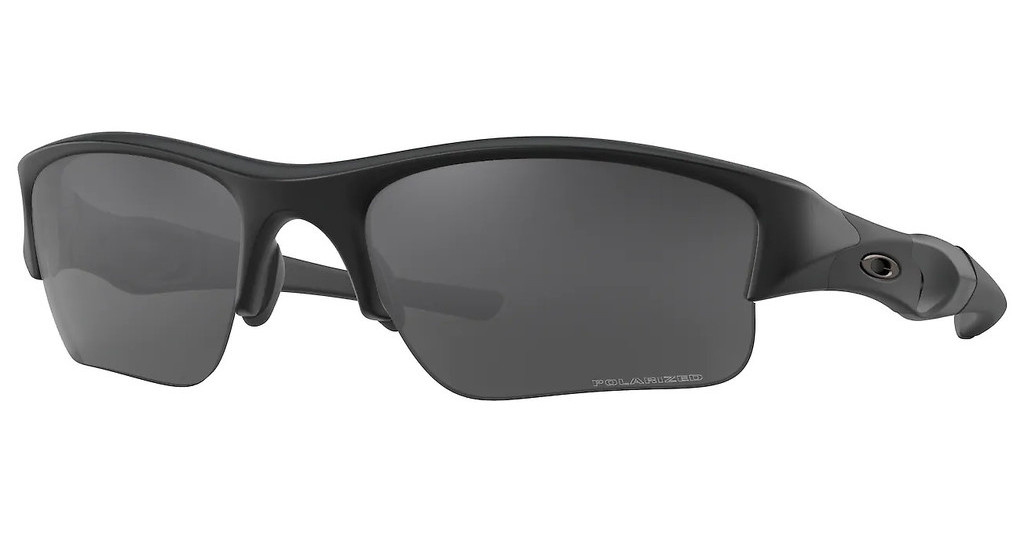 Oakley Okulary przeciwsłoneczne FLAK JACKET XLJ Matte Black/Grey Polarized OO9009 11-435