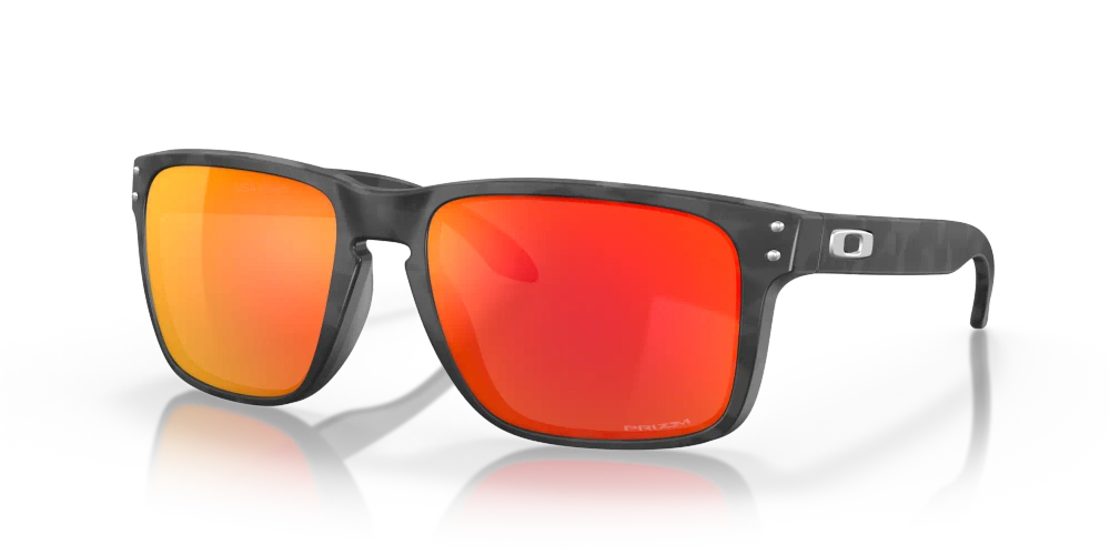 Oakley Sunglasses HOLBROOK XL Matte Black Camo, Prizm Ruby OO9417-29