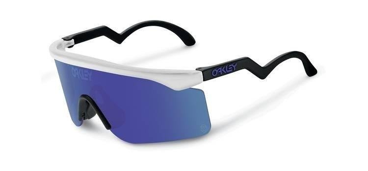 Oakley Sunglasses HERITAGE RAZOR BLADES Matte Clear/Violet Iridium OO9140-13